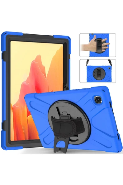 Samsung Galaxy T220 Tab A7 Lite 8.7 Kılıf Amazing Tablet Kapak - Mavi - Resim 2