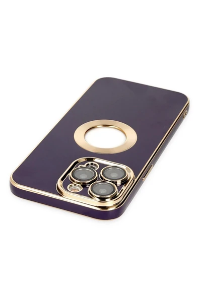 iPhone 14 Pro Kılıf Store Silikon - Derin Mor - Resim 4