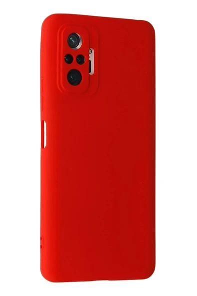 Xiaomi Redmi Note 10 Pro Kılıf Nano içi Kadife Silikon - Kırmızı - Resim 2