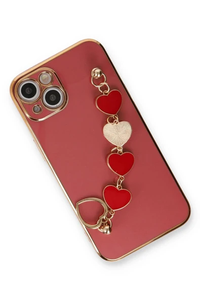 iPhone 14 Kılıf Esila Silikon - Kırmızı - Resim 3