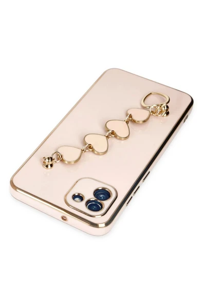 Samsung Galaxy A03 Kılıf Esila Silikon - Pudra - Resim 5