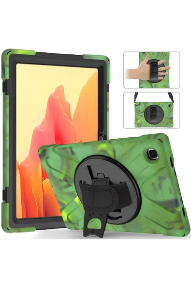 Samsung Galaxy T220 Tab A7 Lite 8.7 Kılıf Amazing Tablet Kapak - Kamuflaj - Resim 2