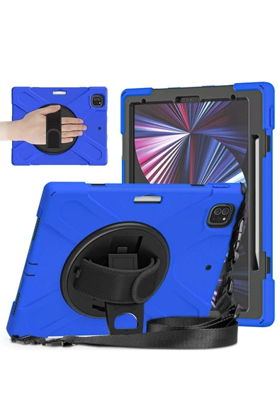 iPad Pro 12.9 (2020) Kılıf Amazing Tablet Kapak - Mavi ürün görseli