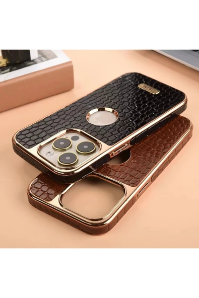 iPhone 14 Pro Max Kılıf Snake Kapak - Siyah - Resim 3