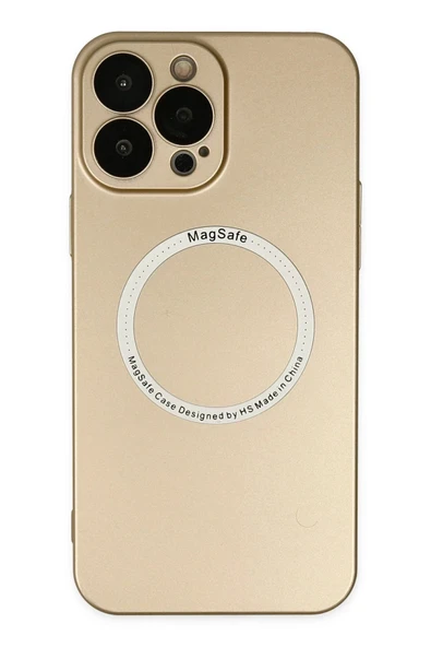 iPhone 14 Pro Kılıf Jack Magneticsafe Lens Silikon - Gold ürün görseli