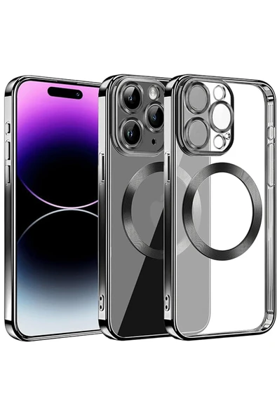 iPhone 13 Pro Max Kılıf Slot Silikon - Siyah - Resim 3