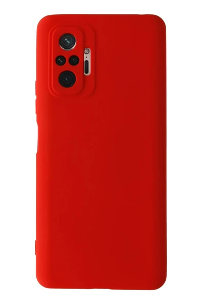 Xiaomi Redmi Note 10 Pro Kılıf Nano içi Kadife Silikon - Kırmızı ürün görseli