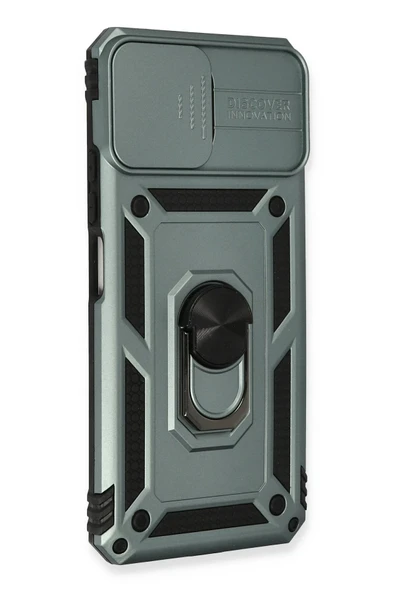 Xiaomi Mİ 11 Lite Kılıf Pars Lens Yüzüklü Silikon - Yeşil - Resim 2