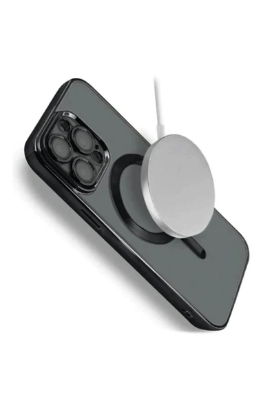 iPhone 15 Pro Max Kılıf Kross Magneticsafe Kapak - Gümüş - Resim 2