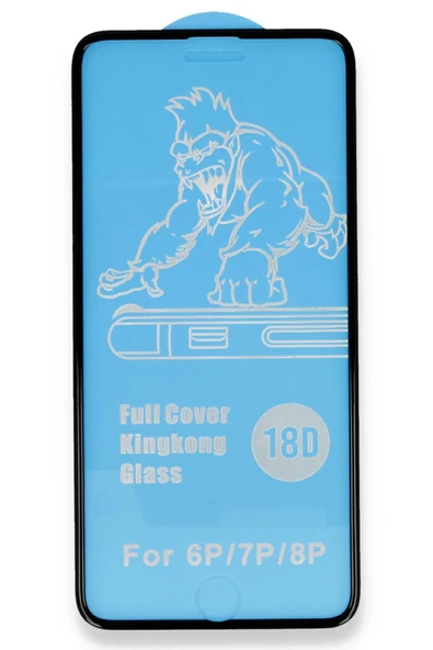 iPhone 7 Plus 18D Cam Ekran Koruyucu - Beyaz - Resim 3