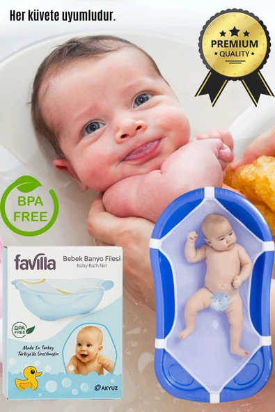 BUĞZ Lüx Kaydırmaz Bebek Yıkama Banyo Duş Filesi (KATLANIR KÜVET UYUMLU) - Resim 4