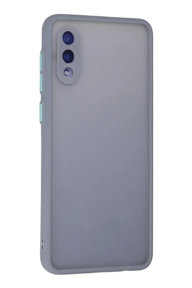Samsung Galaxy A02 Kılıf Montreal Silikon Kapak - Gri - Resim 3