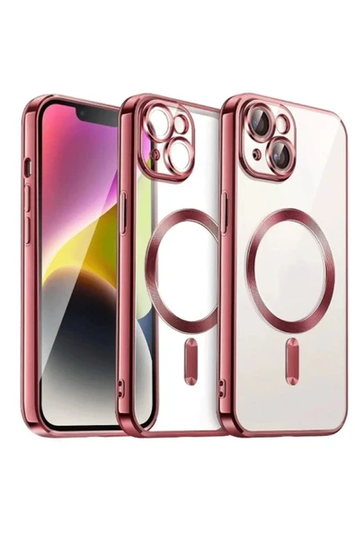 iPhone 15 Kılıf Kross Magneticsafe Kapak - Kırmızı ürün görseli