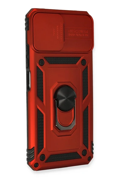 Xiaomi Mİ 11 Lite Kılıf Pars Lens Yüzüklü Silikon - Kırmızı - Resim 2