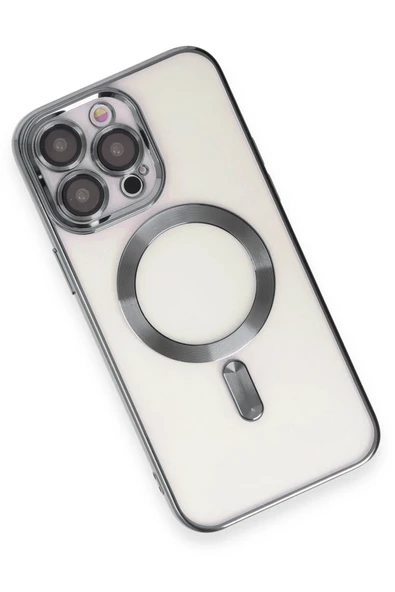 iPhone 15 Pro Kılıf Kross Magneticsafe Kapak - Titan Gri - Resim 3