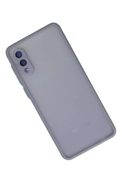 Samsung Galaxy A02 Kılıf Montreal Silikon Kapak - Gri - Resim 2