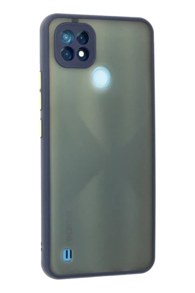 Realme C21 Kılıf Montreal Silikon Kapak - Lacivert - Resim 3