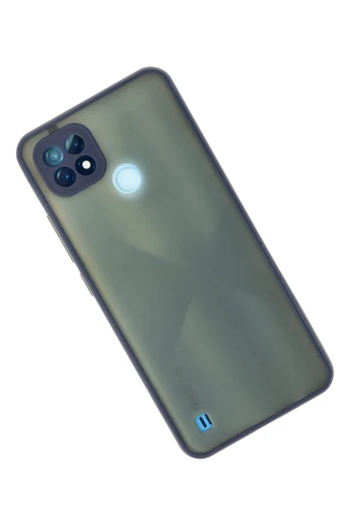Realme C21 Kılıf Montreal Silikon Kapak - Lacivert - Resim 2