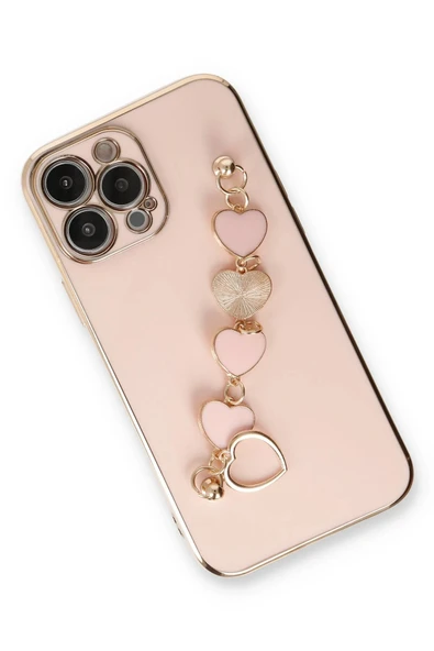 iPhone 14 Pro Max Kılıf Esila Silikon - Pudra - Resim 3