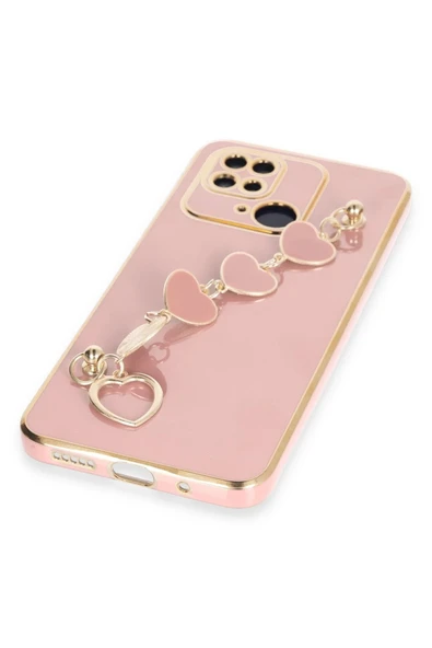 Xiaomi Redmi 10C Kılıf Esila Silikon - Pudra - Resim 4