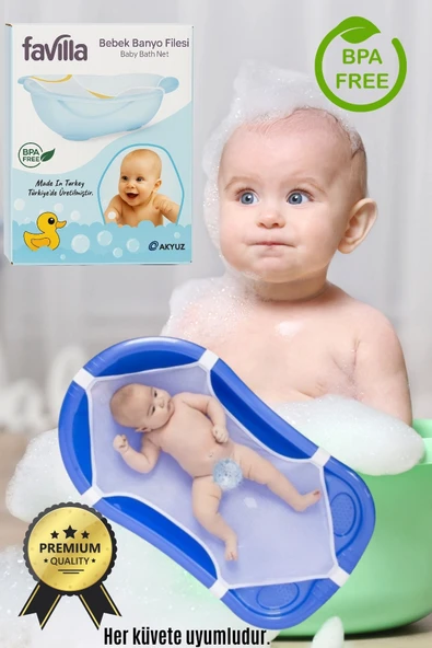 BUĞZ Lüx Kaydırmaz Bebek Yıkama Banyo Duş Filesi (KATLANIR KÜVET UYUMLU) - Resim 3