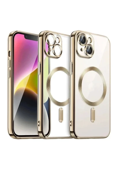 iPhone 15 Kılıf Kross Magneticsafe Kapak - Gold ürün görseli