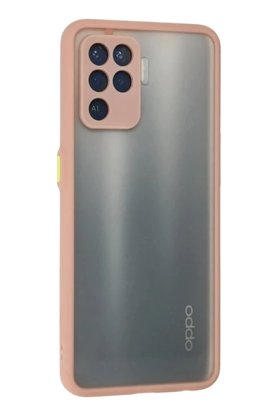 Oppo Reno 5 Lite Kılıf Montreal Silikon Kapak - Pembe - Resim 3