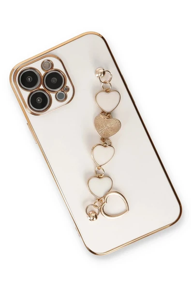 iPhone 14 Pro Max Kılıf Esila Silikon - Beyaz - Resim 2