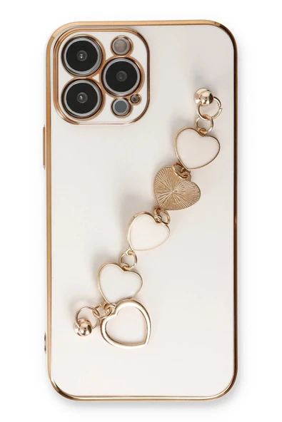 iPhone 14 Pro Max Kılıf Esila Silikon - Beyaz - Resim 3