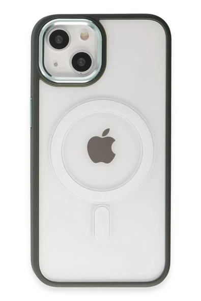 iPhone 15 Kılıf Room Magneticsafe Silikon - Köknar Yeşili ürün görseli