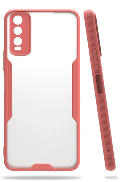 Vivo Y11S Kılıf Platin Silikon - Pembe ürün görseli