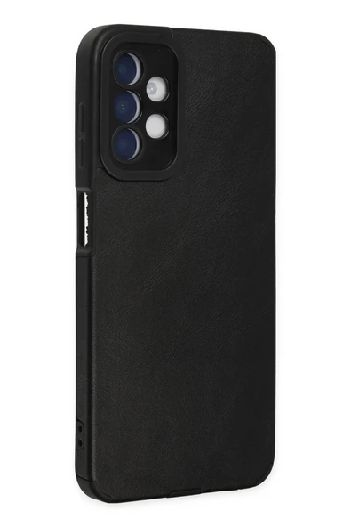 Samsung Galaxy A04S Kılıf Loop Deri Silikon - Siyah - Resim 2