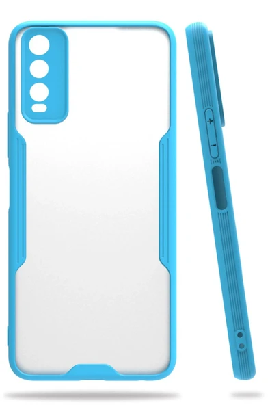 Vivo Y11S Kılıf Platin Silikon - Mavi ürün görseli