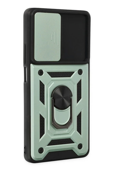 Xiaomi Mi 11T Pro Kılıf Pars Lens Yüzüklü Silikon - Yeşil - Resim 2