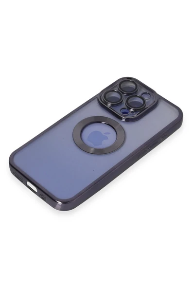 iPhone 15 Pro Max Kılıf Slot Silikon - Mor - Resim 4