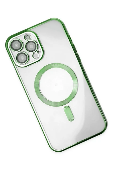 iPhone 14 Pro Kılıf Kross Magneticsafe Kapak - Koyu Yeşil - Resim 2