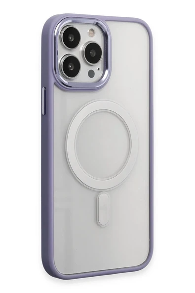 iPhone 15 Pro Max Kılıf Room Magneticsafe Silikon - Lila ürün görseli