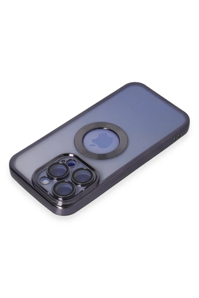 iPhone 15 Pro Max Kılıf Slot Silikon - Mor - Resim 3