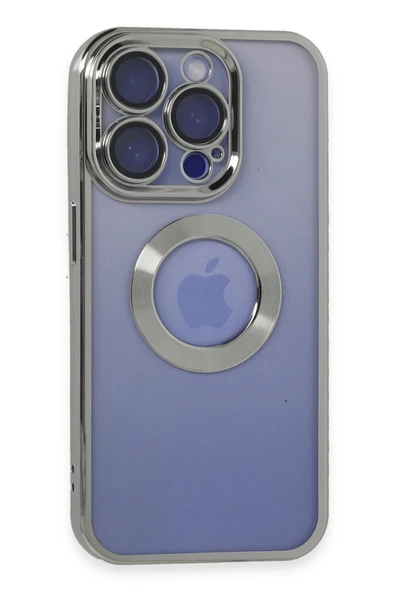 iPhone 15 Pro Max Kılıf Slot Silikon - Gümüş ürün görseli