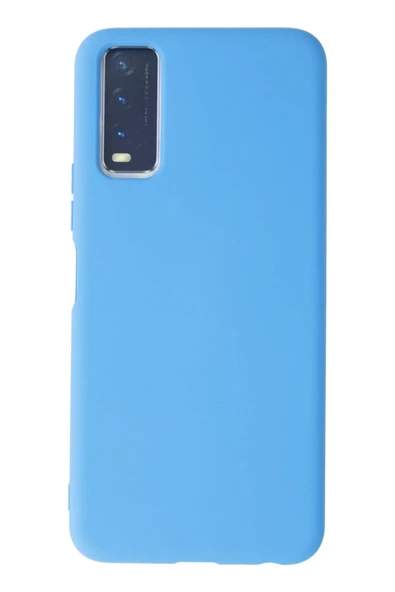 Vivo Y11S Kılıf Nano içi Kadife Silikon - Mavi ürün görseli