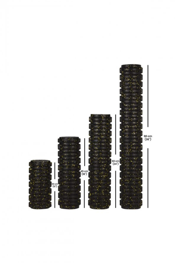 Trigger Point Foam Roller Tırtıklı Masaj Rulo Pilates Silindir Yoga Egzersiz Recovery 30 Cm - 2