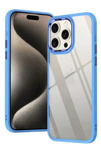 iPhone 15 Pro Max Kılıf Power Silikon - Lila - Resim 3