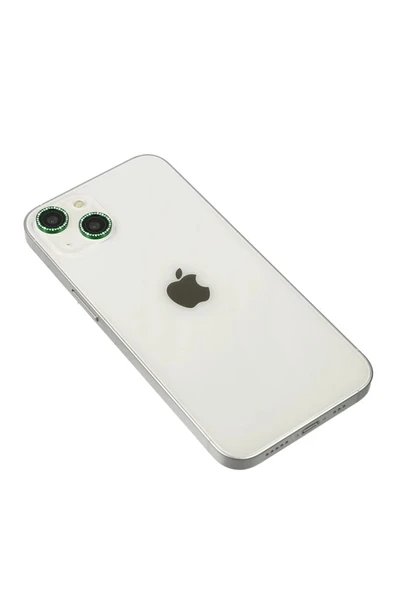 iPhone 14 Diamond Kamera Lens - Yeşil ürün görseli