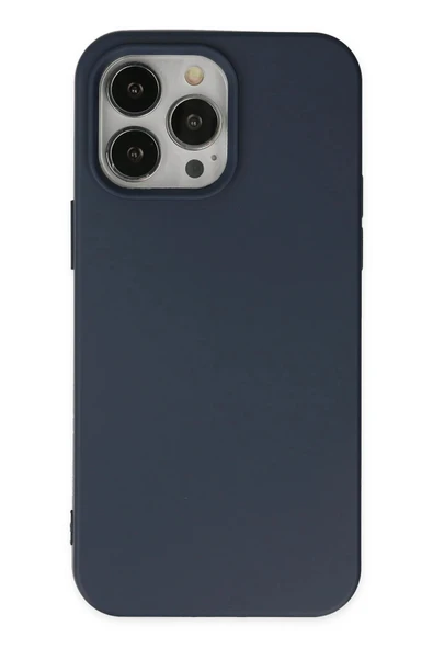 iPhone 15 Pro Kılıf Nano içi Kadife Silikon - Lacivert ürün görseli