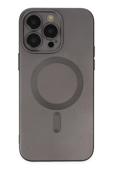 iPhone 14 Pro Kılıf Moshi Lens Magneticsafe Silikon - Füme ürün görseli