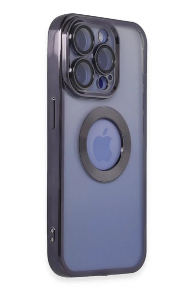iPhone 15 Pro Max Kılıf Slot Silikon - Mor - Resim 2