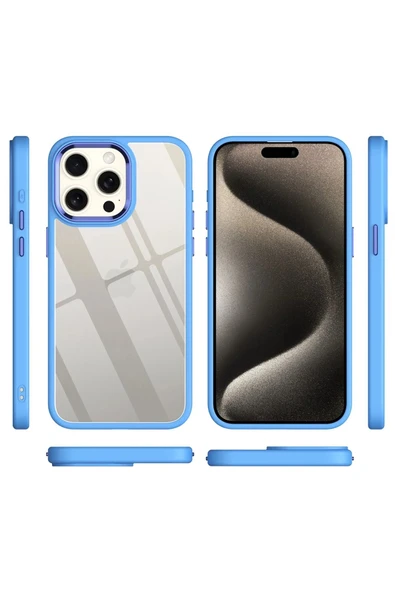 iPhone 15 Pro Max Kılıf Power Silikon - Lila - Resim 2