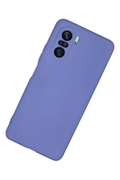 Xiaomi Poco F3 Kılıf Nano içi Kadife Silikon - Lila - Resim 2