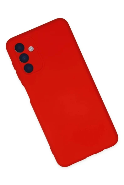 Samsung Galaxy A04S Kılıf Nano içi Kadife Silikon - Kırmızı - Resim 3