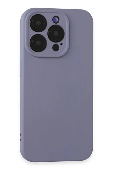 iPhone 15 Pro Max Kılıf Nano içi Kadife Silikon - Lila ürün görseli